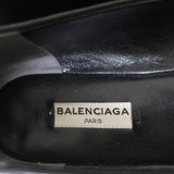 Balenciaga Studded Ballet Flats Black Leather Size 38 - Celebrity Owned