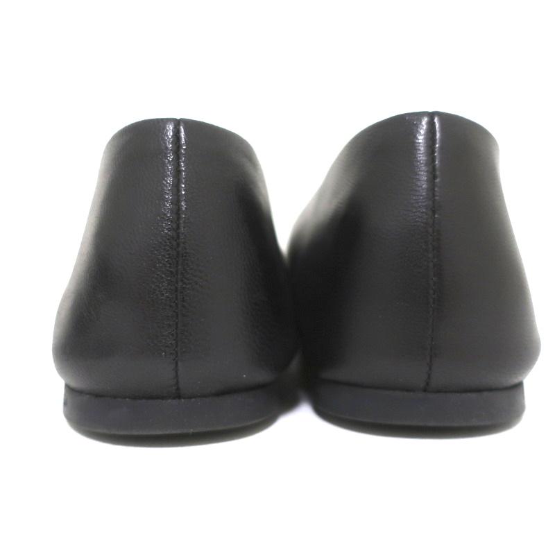 Balenciaga Studded Ballet Flats Black Leather Size 38 - Celebrity Owned