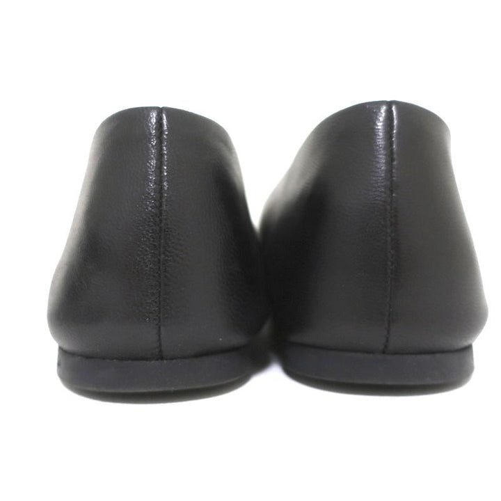 Balenciaga Studded Ballet Flats Black Leather Size 38 - Celebrity Owned