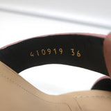 Balenciaga Studded Wedge Sandals Pink Suede Size 36 Ankle Strap Heels - Celebrity Owned