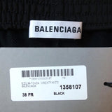 Balenciaga Sweatpants Black Cotton-Blend Size 38 Track Pants NEW - Celebrity Owned