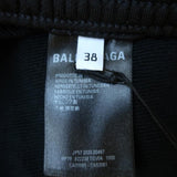 Balenciaga Sweatpants Black Cotton-Blend Size 38 Track Pants NEW - Celebrity Owned