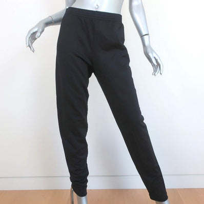 Balenciaga Sweatpants Black Cotton-Blend Size 38 Track Pants NEW - Celebrity Owned