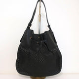 Bally Pamia Hobo Black Laser Cut Leather Extra Large Shoulder Bag NEW - Celebrity Owned