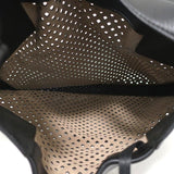 Bally Pamia Hobo Black Laser Cut Leather Extra Large Shoulder Bag NEW - Celebrity Owned