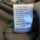 Balmain Sequin Camouflage Leggings Light Green Size 38 - Celebrity Owned