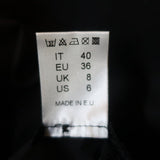 Balossa Cropped Shirt Black Cotton Size US 6 Long Sleeve Top - Celebrity Owned