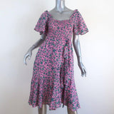 Banjanan Dress Camilla Pink Audrey Sprig Print Cotton Crepe Size Small NEW - Celebrity Owned