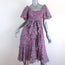 Banjanan Dress Camilla Pink Audrey Sprig Print Cotton Crepe Size Small NEW