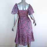 Banjanan Dress Camilla Pink Audrey Sprig Print Cotton Crepe Size Small NEW - Celebrity Owned