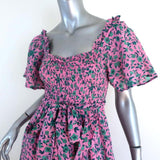 Banjanan Dress Camilla Pink Audrey Sprig Print Cotton Crepe Size Small NEW - Celebrity Owned