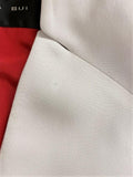 Barbara Bui Blazer White Crepe Size 36/Extra Small Collarless One-Button Jacket - Celebrity Owned