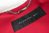 Barbara Bui Blazer White Crepe Size 36/Extra Small Collarless One-Button Jacket - Celebrity Owned