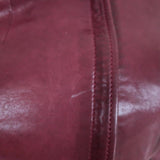 Barbara Bui Lace-Up Leather Motorcycle Jacket Burgundy Size 38 - Celebrity Owned