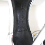 Barbara Bui Sandals Silver & Gold Mirrored Leather Size 39 Ankle Strap Heels - Celebrity Owned