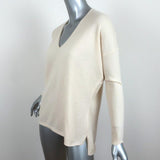 Barbara Bui Sweater Ivory Wool Size Extra Small V-Neck Pullover - Celebrity Owned