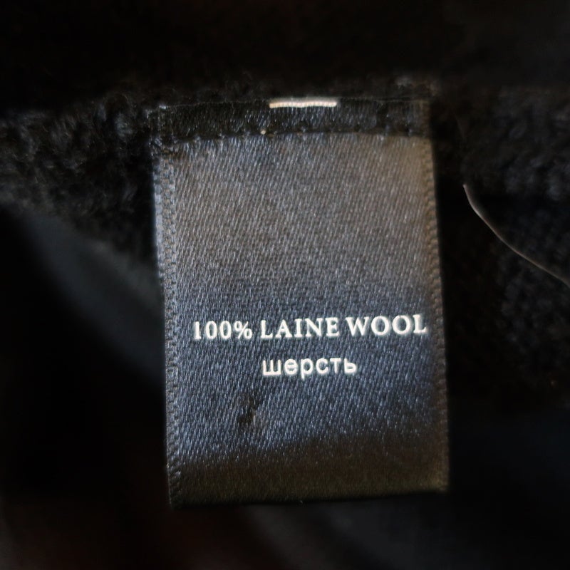 Barbara Bui Turtleneck Sweater Black Wool Size Extra Small Side-Zip Pullover - Celebrity Owned