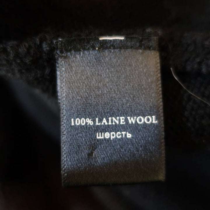 Barbara Bui Turtleneck Sweater Black Wool Size Extra Small Side-Zip Pullover - Celebrity Owned