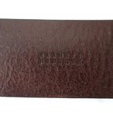 Barneys New York Double Buckle Wide Belt Brown Leather Size 80 US 32 - Celebrity Owned