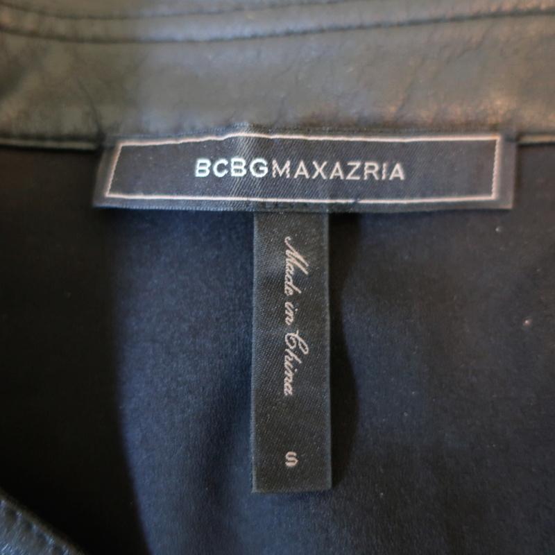 BCBGMAXAZRIA Dress Allexandria Black Faux Leather Size Small Sleeveles Celebrity Owned BCBGMAXAZRIA Dress Allexandria Black Faux Leather Size Small Sleeveles Celebrity Owned