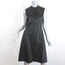 BCBGMAXAZRIA Dress Allexandria Black Faux Leather Size Small Sleeveless