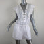 BCBGMAXAZRIA Kenzi Lace-Up Romper White Size Small NEW