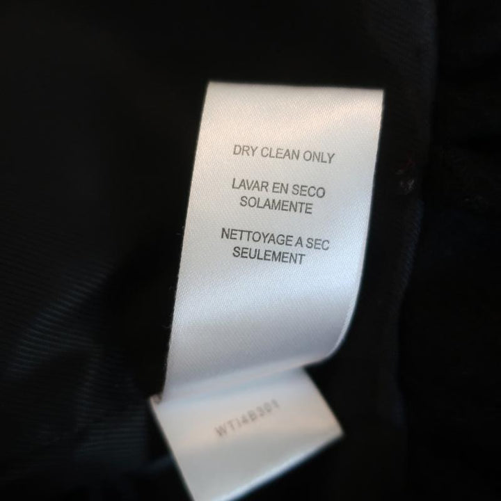 BCBGMAXAZRIA Peplum Jacket Black Satin-Trimmed Wool Size Extra Extra Small - Celebrity Owned