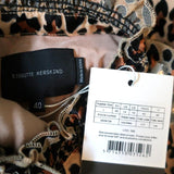 Birgitte Herskind Dress Liva Leopard Print Size 40 Ruffle Neck Long Sleeve NEW - Celebrity Owned