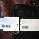 Birgitte Herskind Ethel Corsage Draped Bustier Top Pink Glitter Size 38 NEW - Celebrity Owned