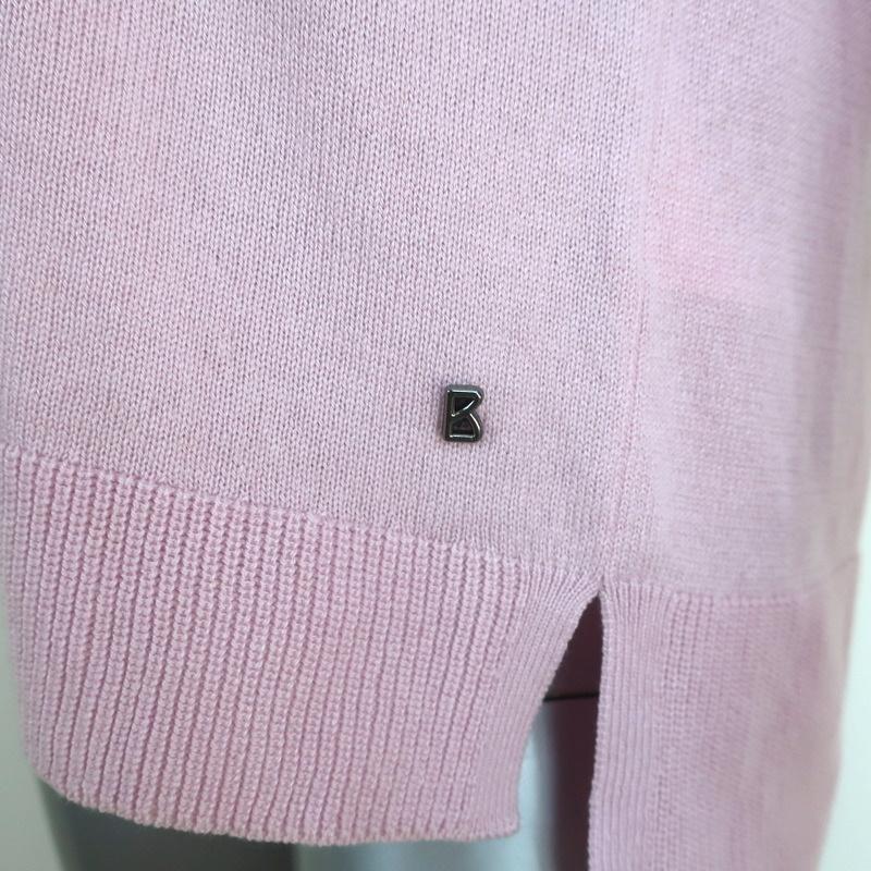 Bogner Sweater Kamri Lilac Silk-Cashmere Knit Size Small V-Neck Pullover - Celebrity Owned