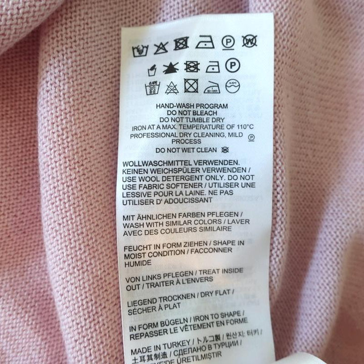 Bogner Sweater Kamri Lilac Silk-Cashmere Knit Size Small V-Neck Pullover - Celebrity Owned