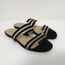 Botkier Maisie Flat Slide Sandals Black Suede & Clear PVC Size 7