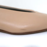 Bottega Veneta Almond Ballet Flats Cipria Beige Leather Size 38 Pointed Toe NEW - Celebrity Owned