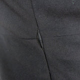 Bottega Veneta Dress Black Pleated Virgin Wool Size 40 Cap Sleeve Sheath - Celebrity Owned