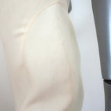 Bottega Veneta Dress Painted Lace-Appliqued Ivory Crepe Size 40 Cap Sleeve - Celebrity Owned
