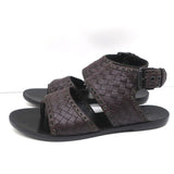 Bottega Veneta Intrecciato Leather Thong Sandals Gladiol Size 39 Slingback Flats - Celebrity Owned