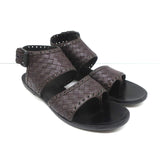 Bottega Veneta Intrecciato Leather Thong Sandals Gladiol Size 39 Slingback Flats - Celebrity Owned