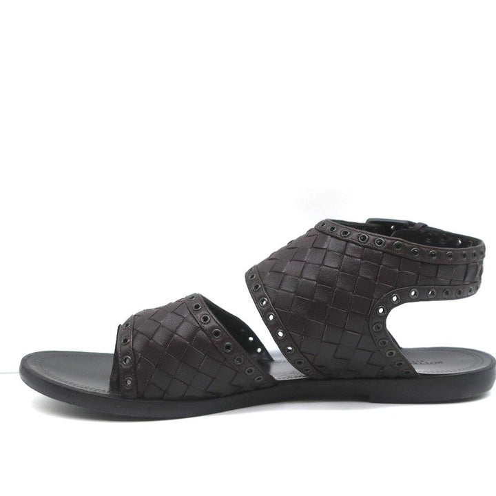 Bottega Veneta Intrecciato Leather Thong Sandals Gladiol Size 39 Slingback Flats - Celebrity Owned