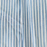 Brioni Button Down Dress Shirt Blue/White Striped Cotton Size 42-16 1/2 - Celebrity Owned