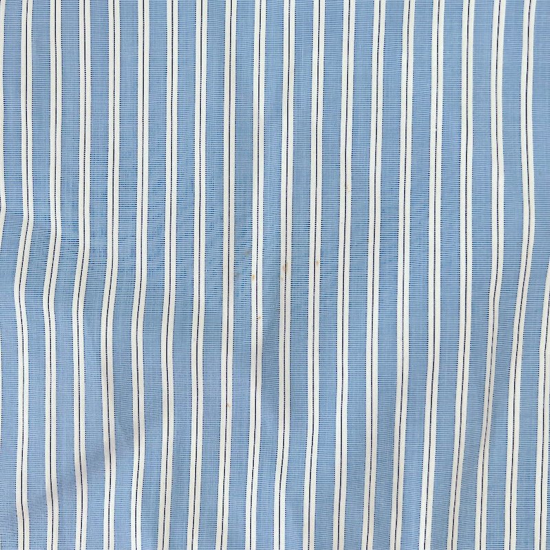 Brioni Button Down Dress Shirt Blue/White Striped Cotton Size 42-16 1/2 - Celebrity Owned