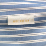 Brioni Button Down Dress Shirt Blue/White Striped Cotton Size 42-16 1/2 - Celebrity Owned