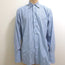 Brioni Button Down Dress Shirt Blue/White Striped Cotton Size 42-16 1/2