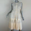 Brock Collection Dress Danielle Ivory Cotton-Silk Size 4 Sleeveless Button-Front