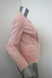 Brooks Brothers Stellita Fit Seersucker Blazer Jacket Salmon/White Size 2 NEW - Celebrity Owned