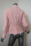 Brooks Brothers Stellita Fit Seersucker Blazer Jacket Salmon/White Size 2 NEW - Celebrity Owned