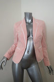 Brooks Brothers Stellita Fit Seersucker Blazer Jacket Salmon/White Size 2 NEW - Celebrity Owned