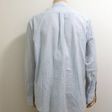 Brunello Cucinelli Shirt Light Blue Checked Cotton-Linen Size Extra Extra Large - Celebrity Owned