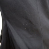 Burberry Blazer Black Stretch Wool Satin Size 40 One-Button Jacket - Celebrity Owned