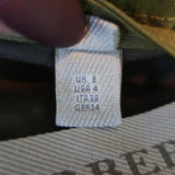 Burberry Brit Military Jacket Symdale Olive Linen Size US 4 - Celebrity Owned