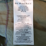 Burberry Brit Military Jacket Symdale Olive Linen Size US 4 - Celebrity Owned